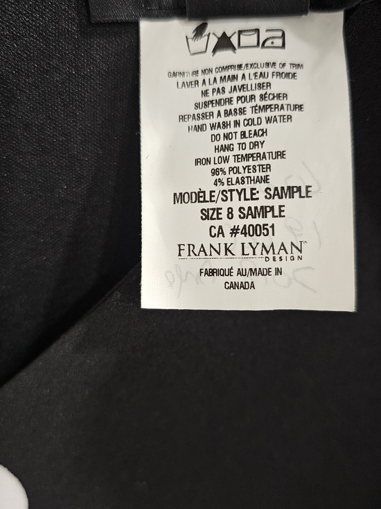 Frank Lyman Polka Dot Jumpsuit Size 8 Black White Wide Leg Belted Sleeveless Mad - Picture 7 of 11